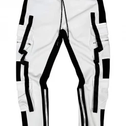 Shop All Motive Denim Track Pants - Utility Cargo - White And Black - MT102