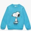 Lacoste Kids Sweater - Snoopy - Blue And White - SJ7890
