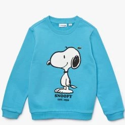 Lacoste Kids Sweater - Snoopy - Blue And White - SJ7890