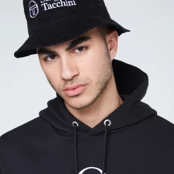 Sergio Tacchini Logo Bucket Hat - Black - STS22X50320-160