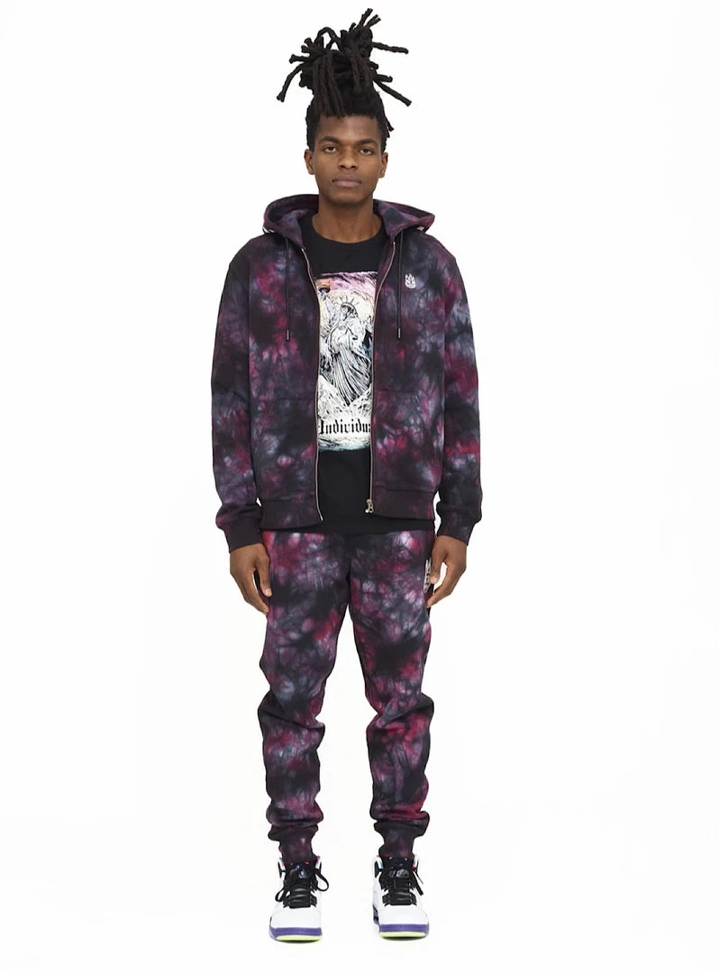 Shop All Cult Of Individuality Sweatsuit - Novelty - Merlot Tie Dye - 621B8-ZH22A 1 Shop All Cult Of Individuality Sweatsuit - Novelty - Merlot Tie Dye - 621B8-ZH22A
