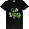 Retro Label T-Shirt - No Love 1'S - Black And Green Shop All