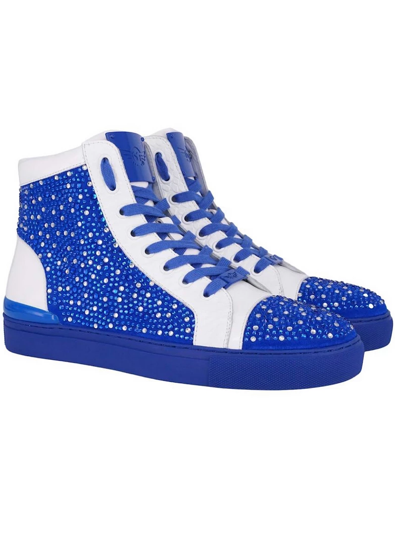 Ferrari Massari Shoes - 2 Tone Drip - Royal Shop All 1 Ferrari Massari Shoes - 2 Tone Drip - Royal Shop All