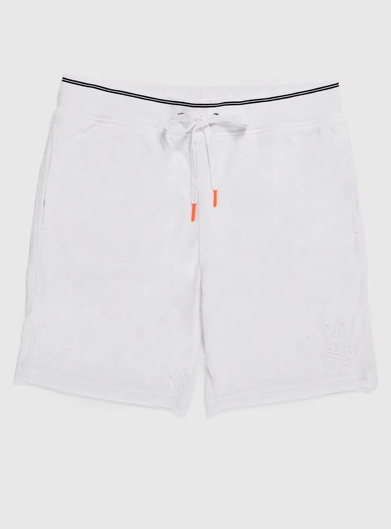 Psycho Bunny Shorts - Greyson Terry Sweat Shorts - White - SP22 - B6R319S1CO 2 Psycho Bunny Shorts - Greyson Terry Sweat Shorts - White - SP22 - B6R319S1CO