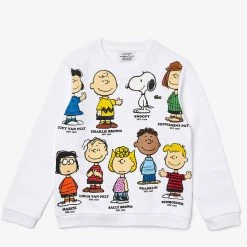 Lacoste Kids Sweater - Snoopy - White - SJ7890 Shop All