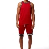 Shop All Rebel Minds Short Set - Solid Mesh Tank - Red - 100-120