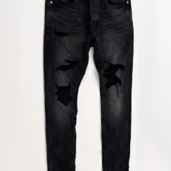 Purple-Brand Jeans - Distress - Worn Black - P001-WBDI222