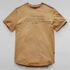 Shop All G-Star T-Shirt - Lash Text Graphic - Fennel Seed - D21200
