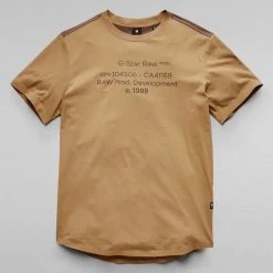 Shop All G-Star T-Shirt - Lash Text Graphic - Fennel Seed - D21200