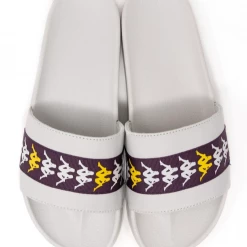 Shop All Kappa Slides - 222 Banda Adam 15 - Grey With Dark Purple And Yellow - 35161SW