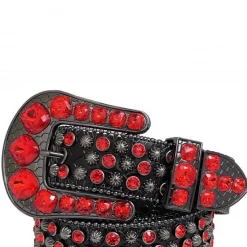 Shop All Karma Belt - Alligator - Black With Red Stones - Style 1