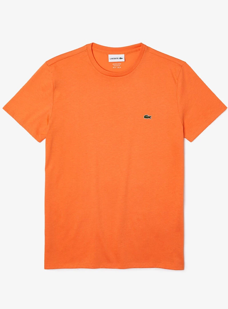Lacoste T-Shirt - Crewneck Pima Cotton Jersey - Orange-NPB - TH6709 Shop All 1 Lacoste T-Shirt - Crewneck Pima Cotton Jersey - Orange-NPB - TH6709 Shop All