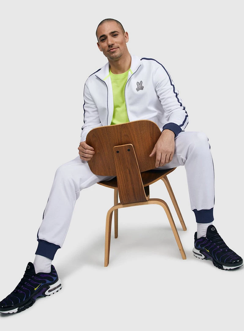 Psycho Bunny Tracksuit - Rushup - White - B6S208N1CP 2 Psycho Bunny Tracksuit - Rushup - White - B6S208N1CP