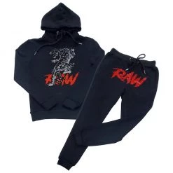 Rawyalty Kids Jogger Set - Tiger - Black And Red Shop All