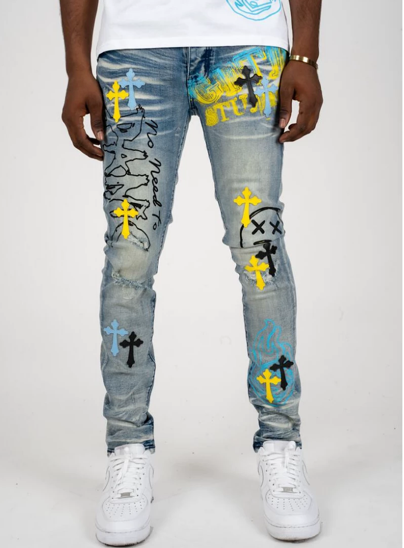 GFTD Jeans - Chrome - Light Blue 1 GFTD Jeans - Chrome - Light Blue