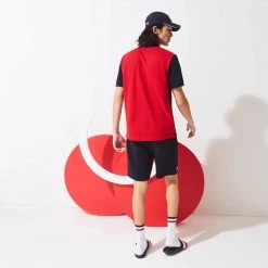 Lacoste T-Shirt - Polo USA Colors - White And Navy - PH7670