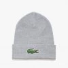 Lacoste Hat - Contrast Beanie - Light Grey - RB1081