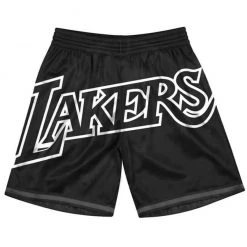 Shop All Mitchell & Ness Shorts - Big Face LA Lakers - Black And White - PSHR1062
