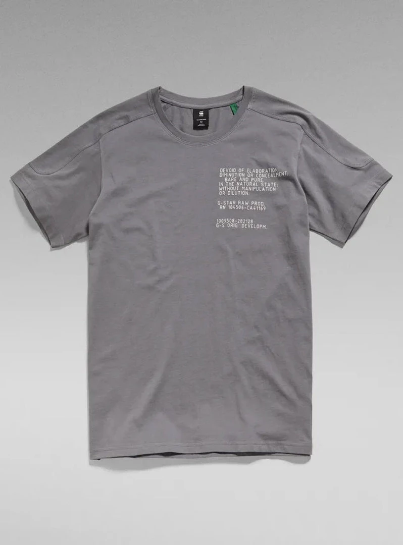 Shop All G-Star T-Shirt - Korpaz Logos - Granite - D21376 1 Shop All G-Star T-Shirt - Korpaz Logos - Granite - D21376