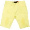 Shop All Makobi Shorts - Shredded Denim - Yellow - M971