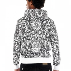Shop All George V Hoodie - Skull - White And Red - GV2320