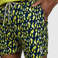 Psycho Bunny Shorts - Everett Swim Trunks - Mellow Yellow - SP22 - B6W326S1PO