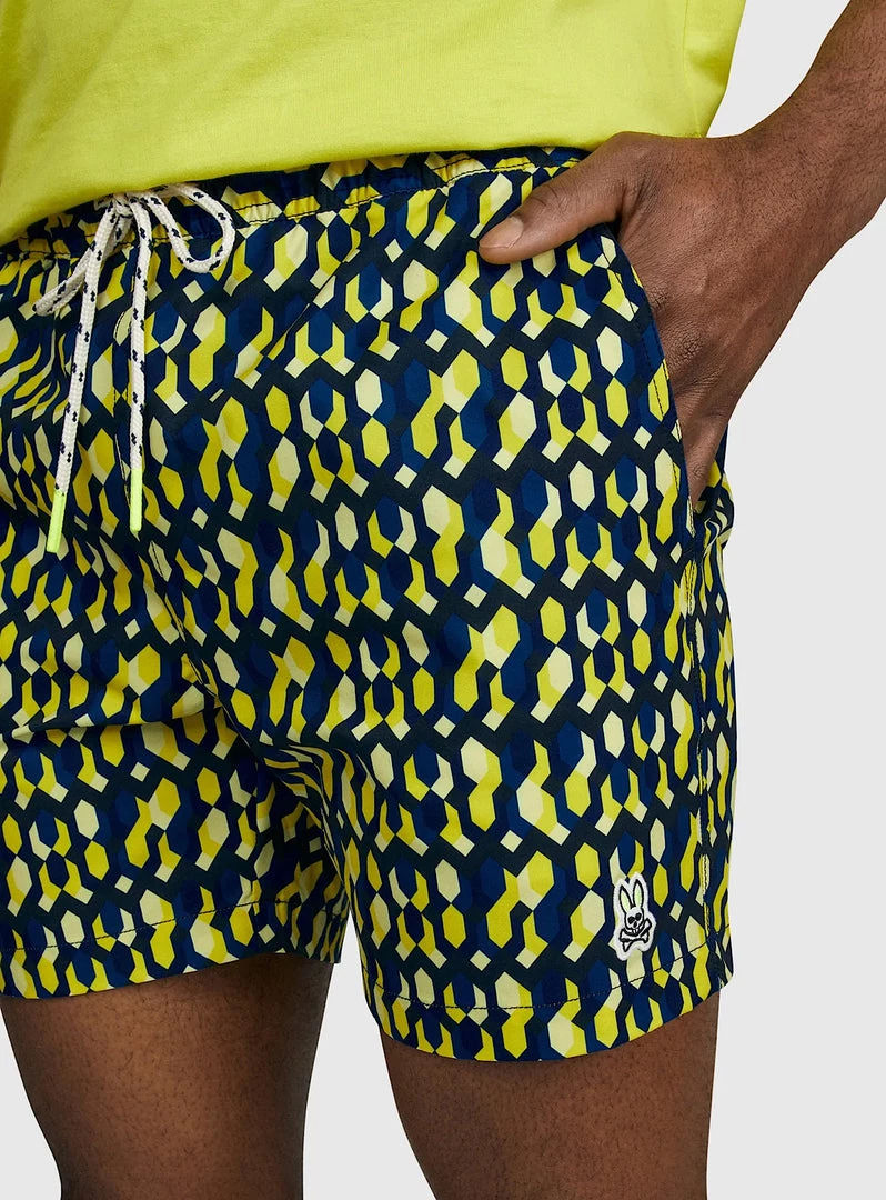 Psycho Bunny Shorts - Everett Swim Trunks - Mellow Yellow - SP22 - B6W326S1PO 2 Psycho Bunny Shorts - Everett Swim Trunks - Mellow Yellow - SP22 - B6W326S1PO