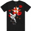 Shop All Dropout T-Shirt - Houston Kiss - Black - DROPA174