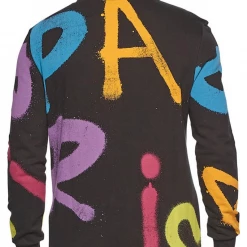 Elevenparis Hoodie - Knit Graffiti - Black Graffiti Aop - 22S1SW33