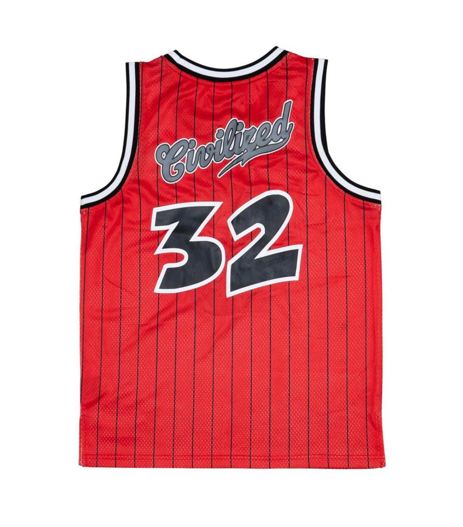 Civilized Short Set - Iconic Basketball - Red - CV1508 2 Civilized Short Set - Iconic Basketball - Red - CV1508