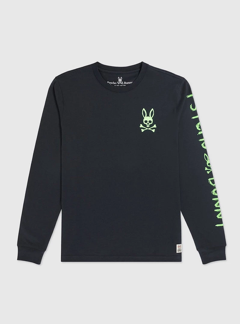 Shop All Psycho Bunny Shirt - Jasper Longsleeve - Navy - B6T176N1PC 1 Shop All Psycho Bunny Shirt - Jasper Longsleeve - Navy - B6T176N1PC