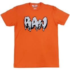 Rawyalty T-Shirt - Raw Drip Bling - Orange And Silver Shop All