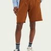 Scotch & Soda Shorts - Classic Organic Cotton - Tobacco - 162314 Shop All