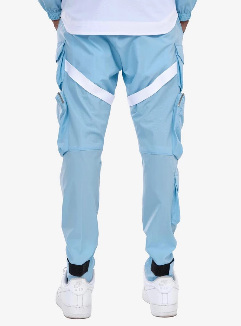 Shop All Life Code Track Pants - Utility Straps - Light Blue - 13P03 2 Shop All Life Code Track Pants - Utility Straps - Light Blue - 13P03