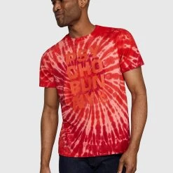 Psycho Bunny T-Shirt - Cranwich Tie Dye - Salsa Red - B6U288P1PC Shop All