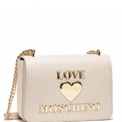 Shop All Moschino Bag - Flap Big Logo Chain Large - Cream - JC4054PP1DLF0110