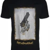 Ferrari Massari T-Shirt - Skeleton Strapped - Black And Gold