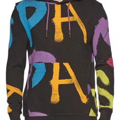 Elevenparis Hoodie - Knit Graffiti - Black Graffiti Aop - 22S1SW33