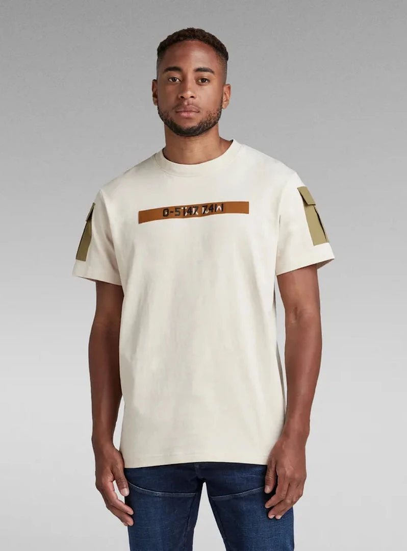 Shop All G-Star T-Shirt - Utility Pocket - Dk Talc - D21228 2 Shop All G-Star T-Shirt - Utility Pocket - Dk Talc - D21228