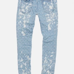 Purple-Brand Jeans - Jacquard Monogram - Light Indigo Bleach - P001-LIBJ222