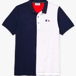 Lacoste T-Shirt - Polo USA Colors - White And Navy - PH7670