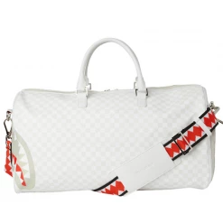 Shop All Sprayground Bag - Split Mean And Clean Duffel - White - 910D4070NSZ