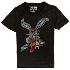 Shop All Rawyalty Kids T-Shirt - Bunny Bling - Black - RKT-000