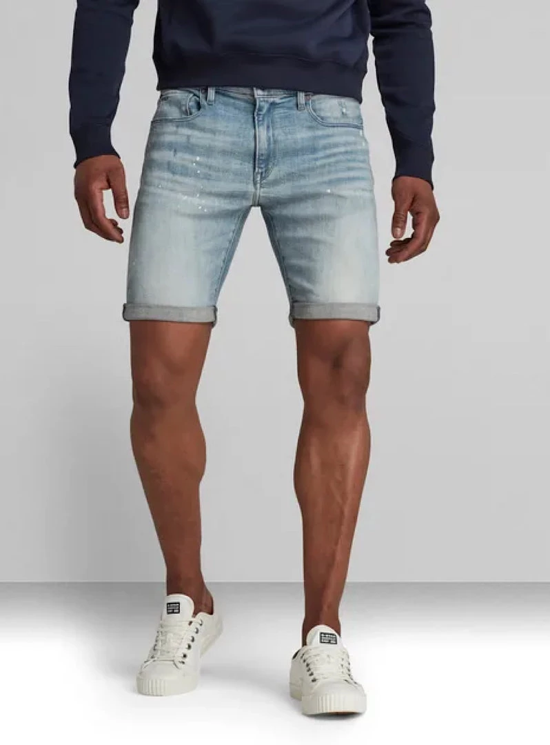 G-Star Denim Shorts - 3301 Slim - Vintage Nassau Destroyed - D17418-8968 Shop All 2 G-Star Denim Shorts - 3301 Slim - Vintage Nassau Destroyed - D17418-8968 Shop All