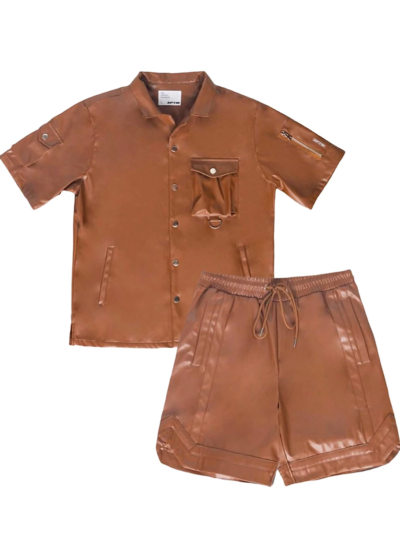 Shop All EPTM Short Set - Josiah - Brown - EP10482 1 Shop All EPTM Short Set - Josiah - Brown - EP10482