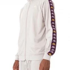Kappa Tracksuit - 222 Banda Dullo - Grey With Violet And Yellow - 3113L9W