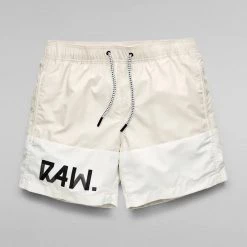 G-Star Swim Trunks - Dirik Raw Number - Whitebait - D21128