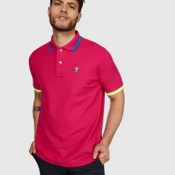 Psycho Bunny Polo - Hayfield Sport Polo - Pink Raspberry - B6K896N1PC