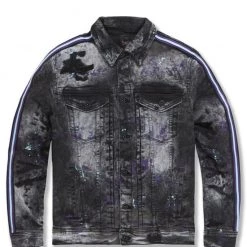 Shop All Jordan Craig Jean Jacket - Sparta Striped - Dark Raven - 91526