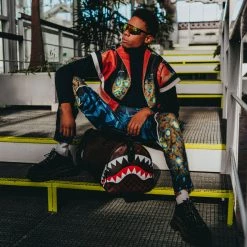 Sprayground Bag - Skull Check Duffel - Brown - 910D4059NSZ